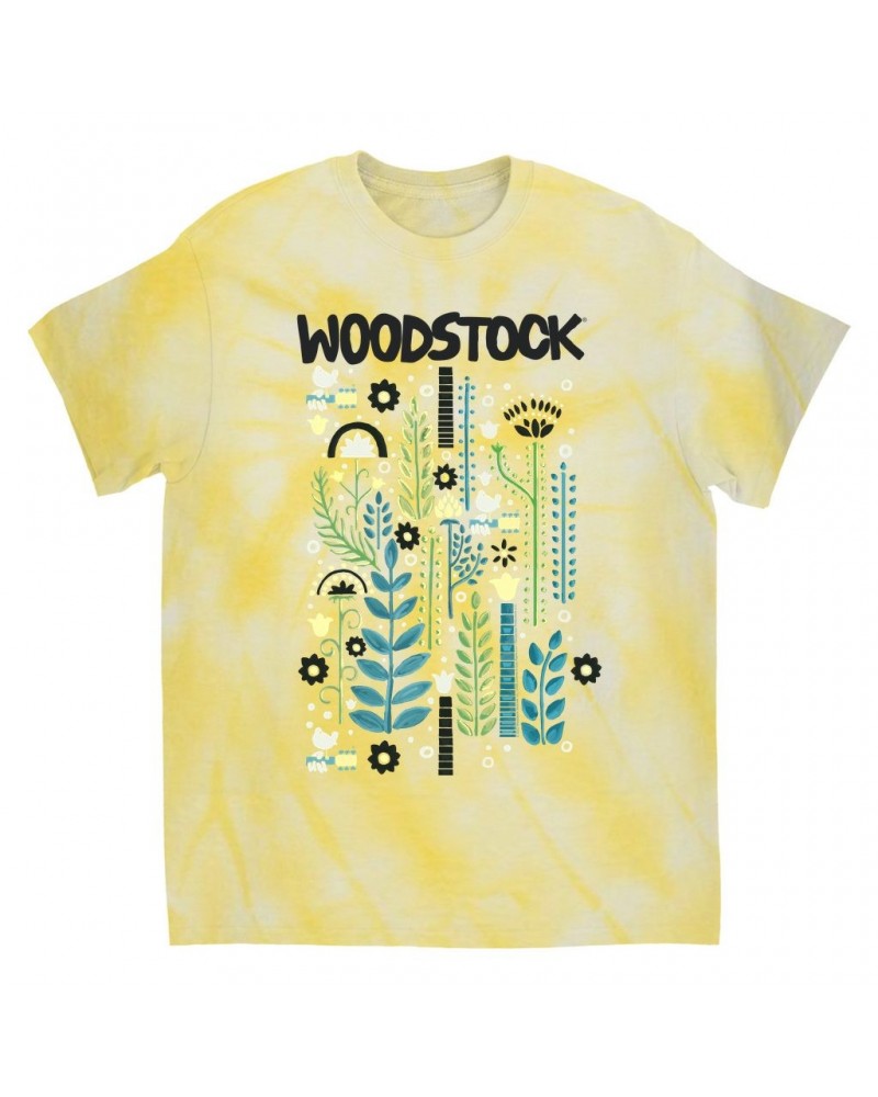 Woodstock T-Shirt | Floral Folk Pattern Tie Dye Shirt $10.51 Shirts