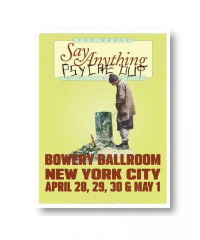 Say Anything 2023 Tour Poster $9.60 Decor