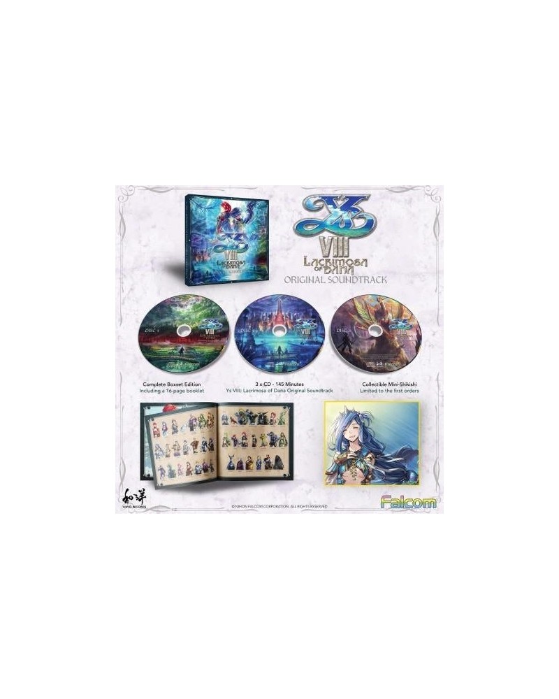 Falcom Sound Team jdk YS VIII: LACRIMOSA OF DANA (3CD) CD $24.37 CD