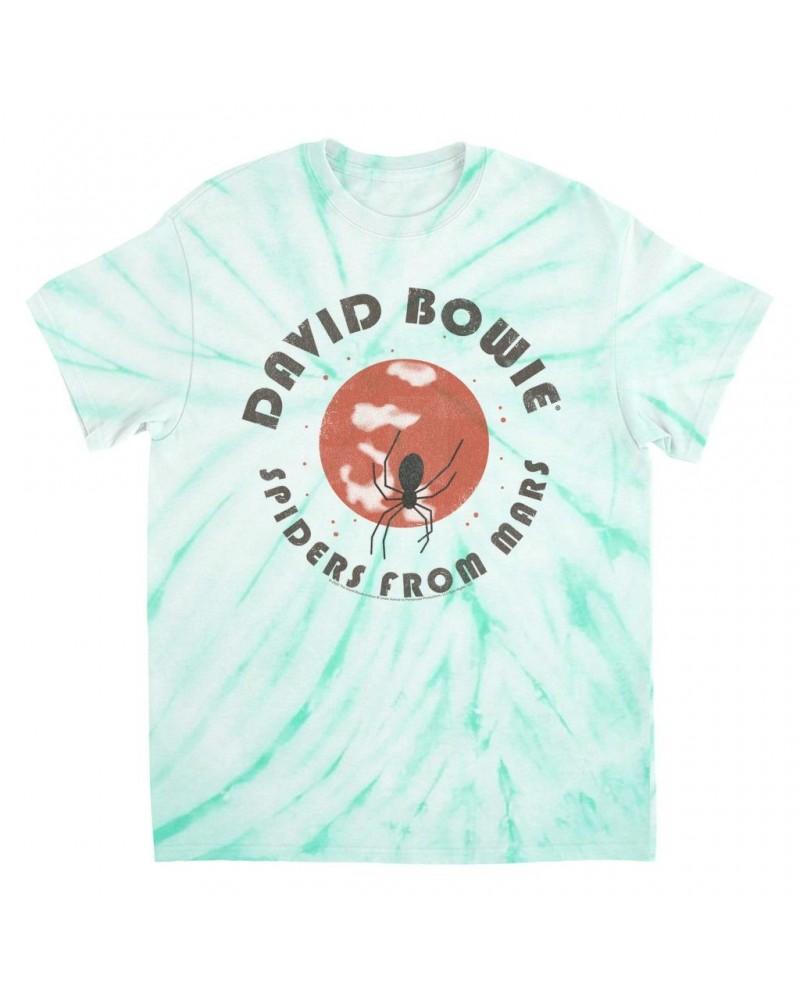 David Bowie T-Shirt | Spiders From Mars Design Tie Dye Shirt $8.09 Shirts