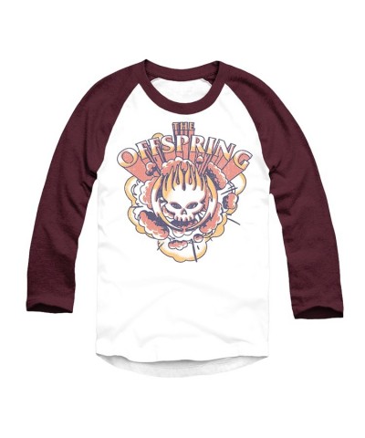 The Offspring Maroon Cloud Burst Raglan $14.35 Shirts