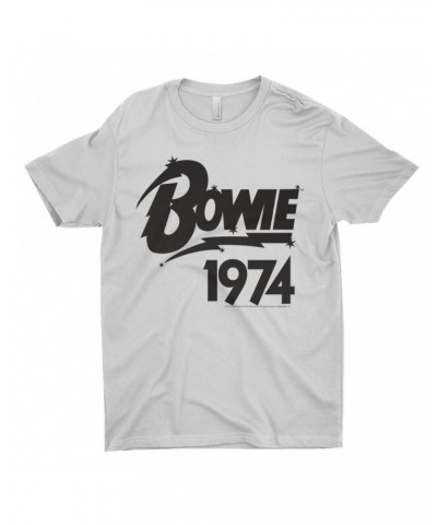 David Bowie T-Shirt | Bowie 1974 Logo Shirt $9.23 Shirts