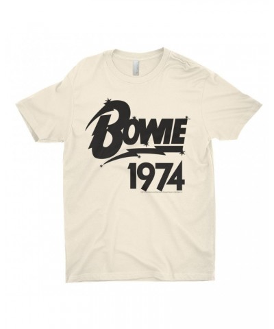 David Bowie T-Shirt | Bowie 1974 Logo Shirt $9.23 Shirts