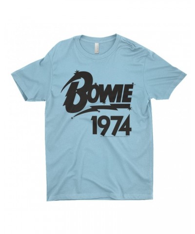 David Bowie T-Shirt | Bowie 1974 Logo Shirt $9.23 Shirts