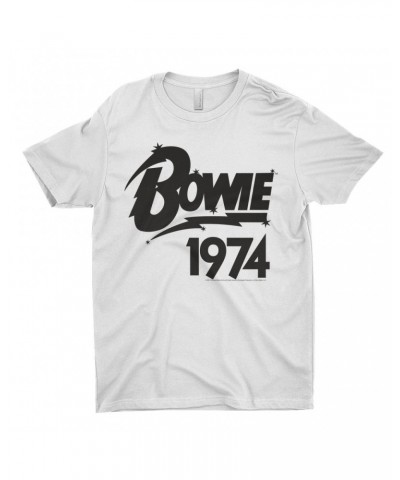 David Bowie T-Shirt | Bowie 1974 Logo Shirt $9.23 Shirts