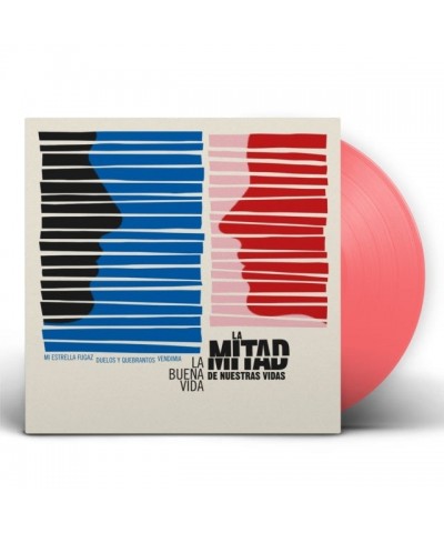 La Buena Vida LP Vinyl Record - La Mitad De Nuestras Vidas (Pink Vinyl) $19.24 Vinyl