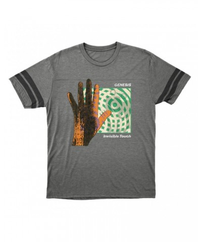 Genesis T-Shirt | Reverse Colored Invisible Touch Album Cover Design Football Shirt $11.86 Shirts