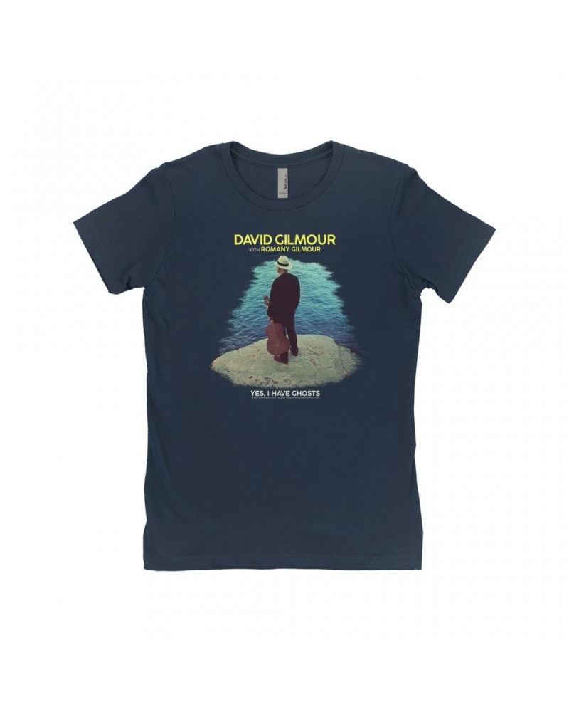 David Gilmour Ladies' Boyfriend T-Shirt | Yes I Have Ghosts With Romany Gilmour Shirt $11.48 Shirts