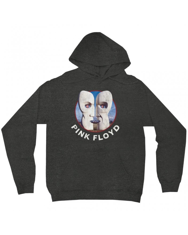 Pink Floyd Hoodie | Circular Metal Division Bell With Logo Hoodie $15.98 Sweatshirts