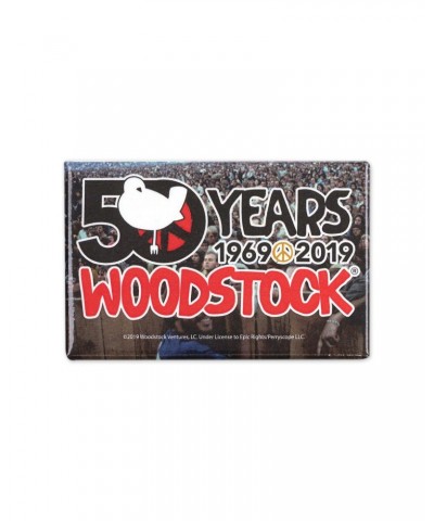 Woodstock 50th Anniversary Logo Crowd Close Up Magnet $3.28 Decor