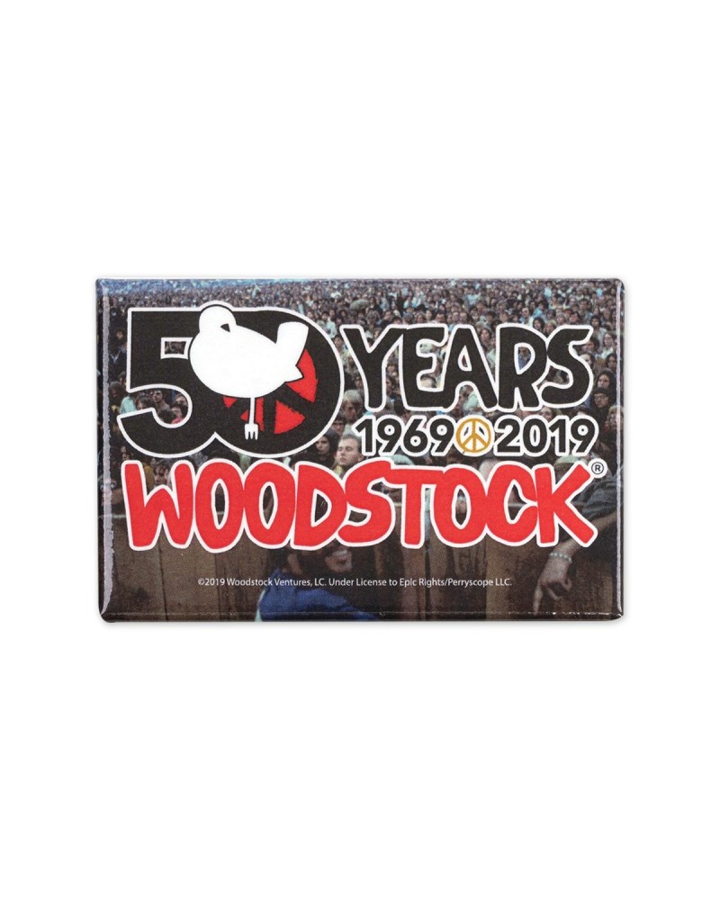 Woodstock 50th Anniversary Logo Crowd Close Up Magnet $3.28 Decor