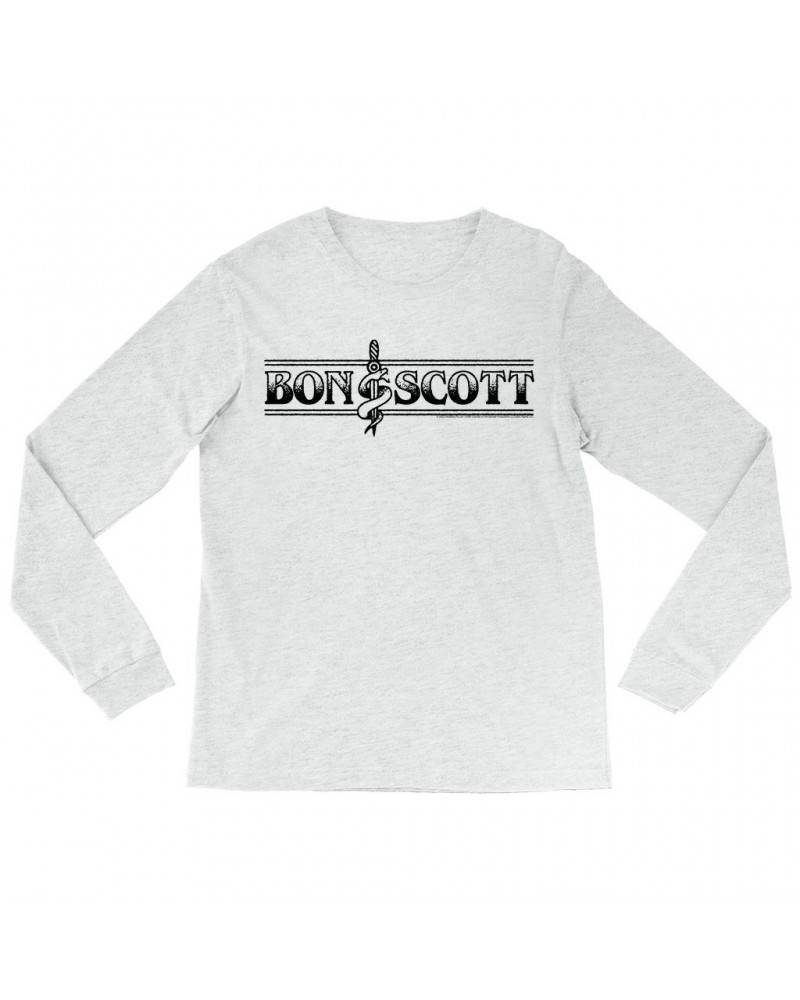 Bon Scott Long Sleeve Shirt | Bon Dagger And Snake Sailor Style Shirt $14.68 Shirts