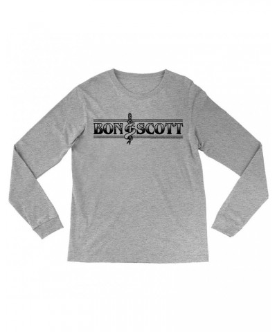 Bon Scott Long Sleeve Shirt | Bon Dagger And Snake Sailor Style Shirt $14.68 Shirts