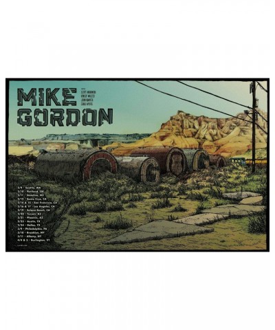 Phish Mike Gordon Winter 2018 Tour Poster $11.00 Decor