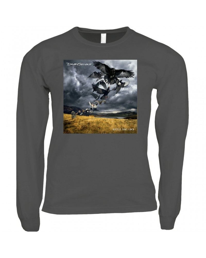 David Gilmour Long Sleeve Shirt | Rattle That Lock Album Cover Shirt $10.18 Shirts