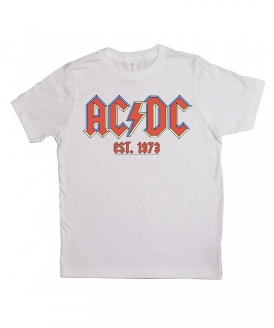 AC/DC Kids T-Shirt | Est. 1973 Pastel Logo Kids Shirt $8.95 Kids