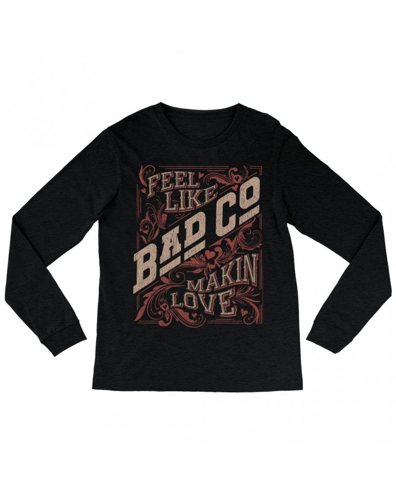 Bad Company Long Sleeve Shirt | Feel Like Makin' Love Design Shirt $12.28 Shirts