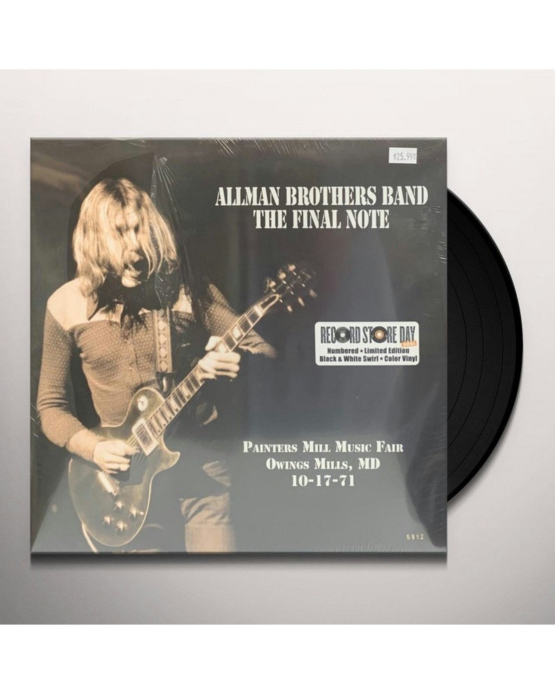 Allman Brothers Band FINAL NOTE Vinyl Record $8.97 Vinyl