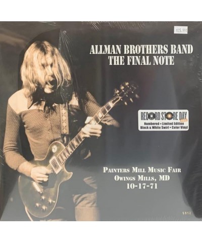 Allman Brothers Band FINAL NOTE Vinyl Record $8.97 Vinyl