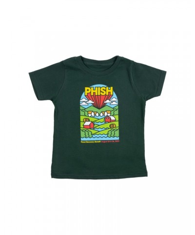 Phish Kids The Flow Tee on Forest Green $8.75 Shirts