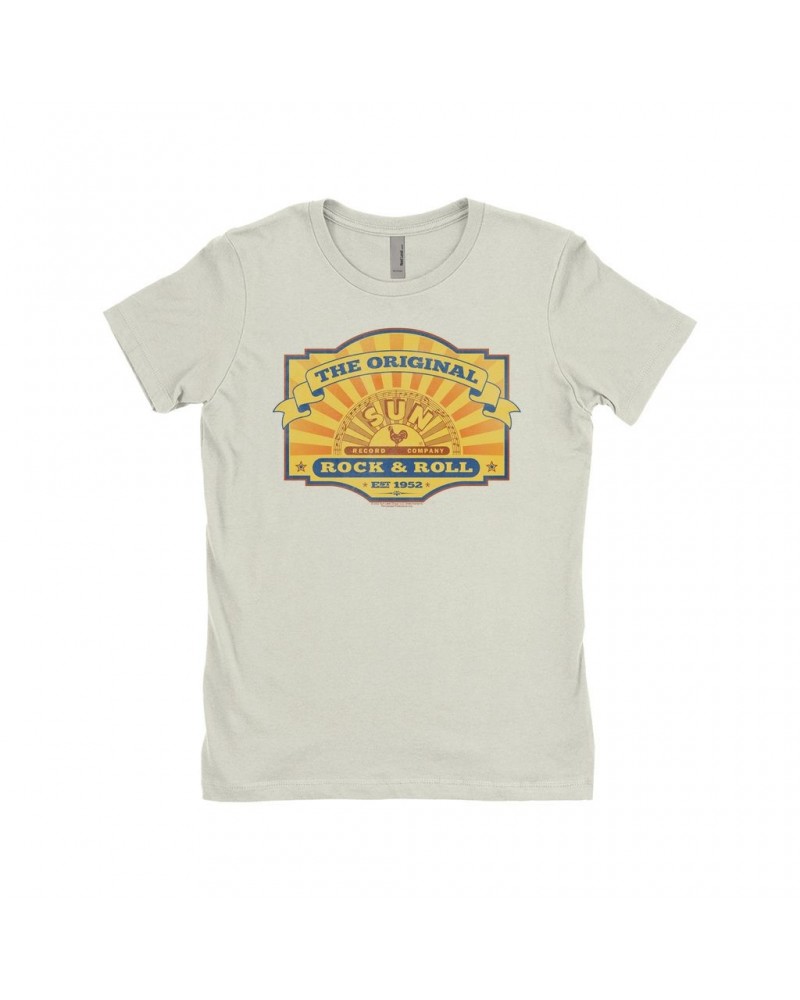 Sun Records Ladies' Boyfriend T-Shirt | The Original Est. 1952 Distressed Shirt $11.23 Shirts