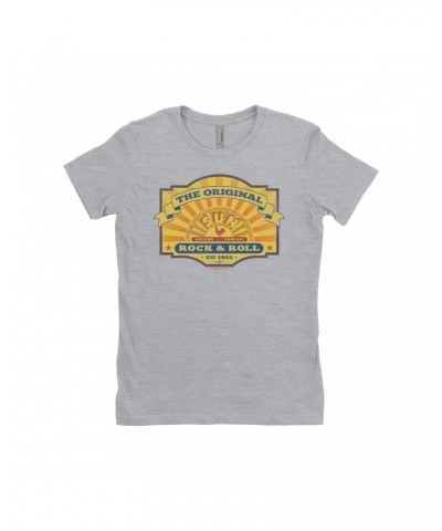 Sun Records Ladies' Boyfriend T-Shirt | The Original Est. 1952 Distressed Shirt $11.23 Shirts