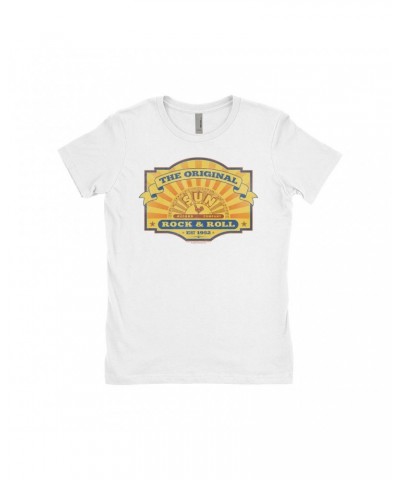 Sun Records Ladies' Boyfriend T-Shirt | The Original Est. 1952 Distressed Shirt $11.23 Shirts