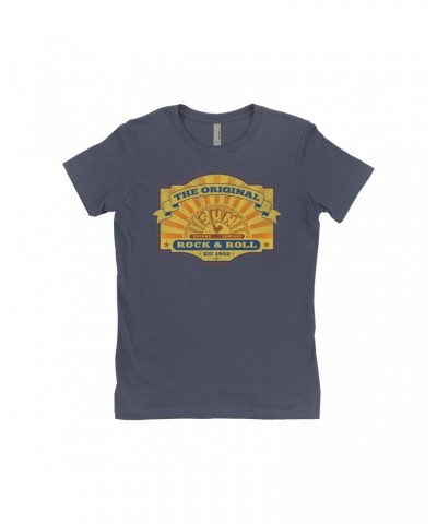 Sun Records Ladies' Boyfriend T-Shirt | The Original Est. 1952 Distressed Shirt $11.23 Shirts