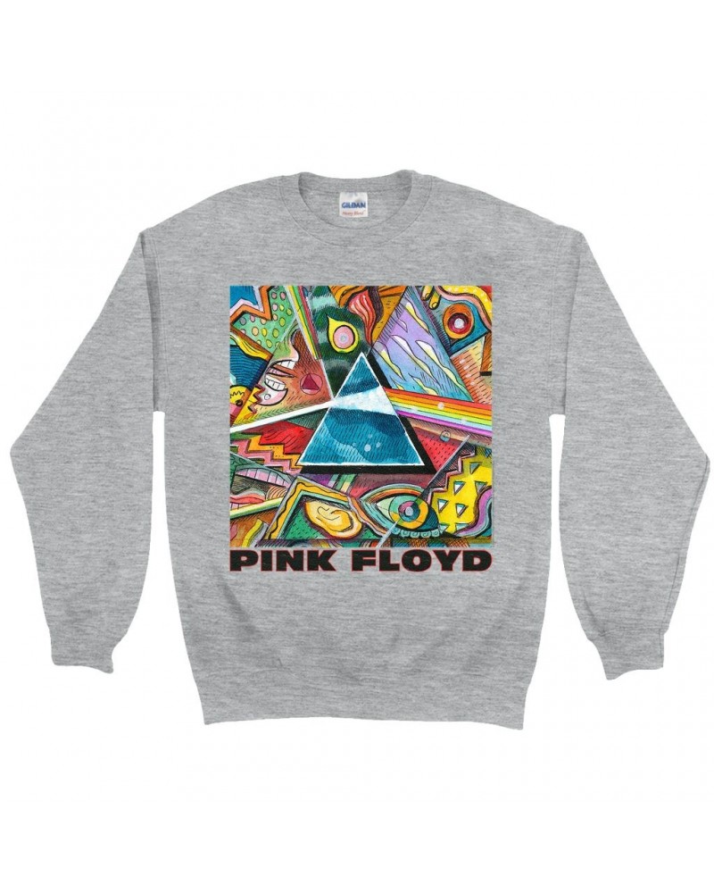 Pink Floyd Sweatshirt | Picasso Prism Artwork Sweatshirt $15.38 Sweatshirts