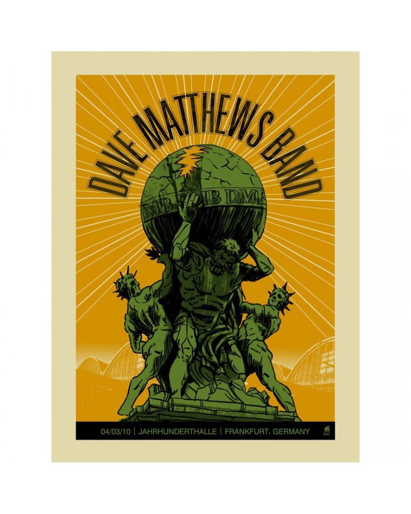 Dave Matthews Band Frankfurt Germany 03/04/10 Show Poster $22.50 Decor