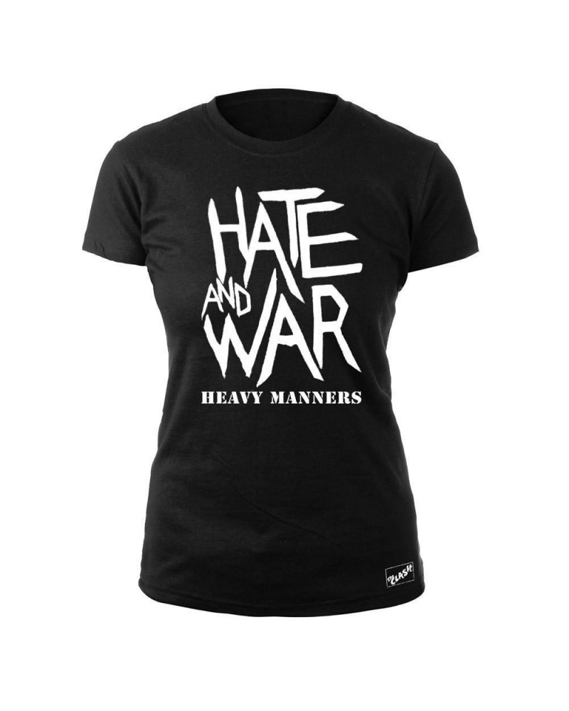 The Clash Hate and War Ladies Black T-Shirt $12.14 Shirts