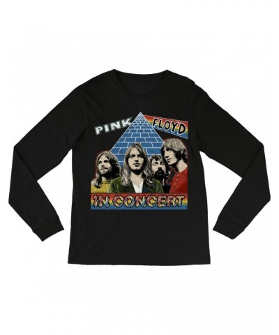 Pink Floyd Long Sleeve Shirt | Dark Side Of The Moon In Concert Distressed Shirt $13.78 Shirts