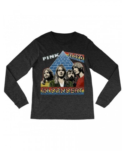 Pink Floyd Long Sleeve Shirt | Dark Side Of The Moon In Concert Distressed Shirt $13.78 Shirts