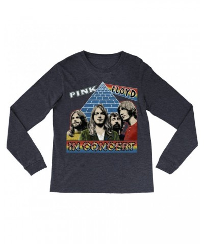 Pink Floyd Long Sleeve Shirt | Dark Side Of The Moon In Concert Distressed Shirt $13.78 Shirts