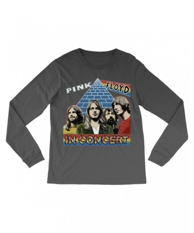 Pink Floyd Long Sleeve Shirt | Dark Side Of The Moon In Concert Distressed Shirt $13.78 Shirts