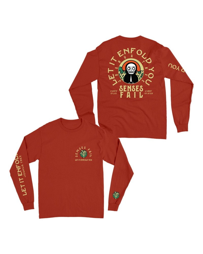 Senses Fail Let It Enfold You Paprika Long Sleeve $17.50 Shirts