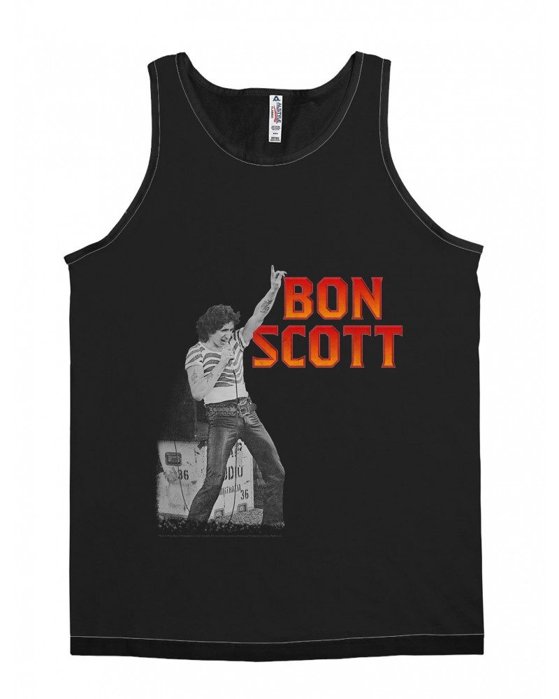 Bon Scott Unisex Tank Top | On Stage Design Shirt $8.98 Shirts