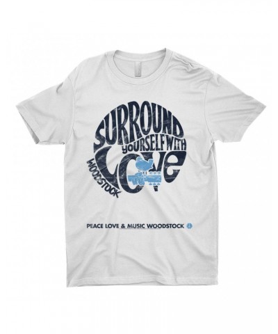 Woodstock T-Shirt | Surround Yourself With Love Distressed Shirt $10.23 Shirts