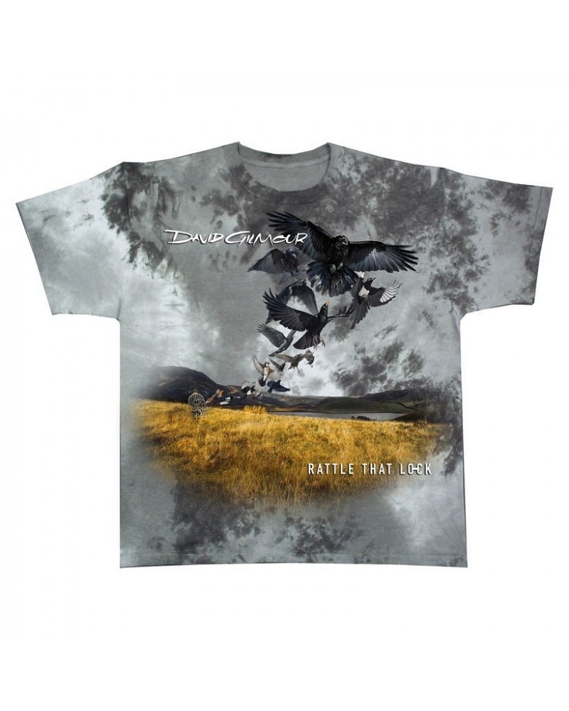 David Gilmour Rattle That Lock Cover Art Tie Dye US Tour T-Shirt $13.60 Shirts