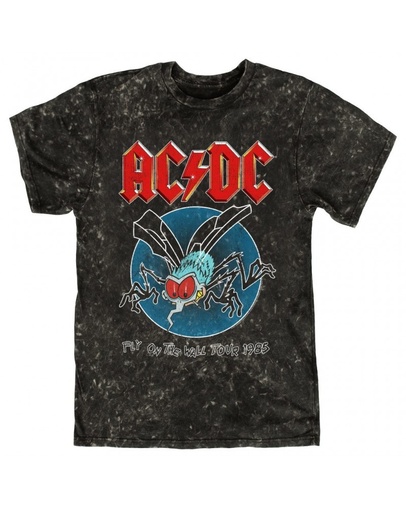 AC/DC T-shirt | 1985 Fly On The Wall Tour Mineral Wash Shirt $14.38 Shirts