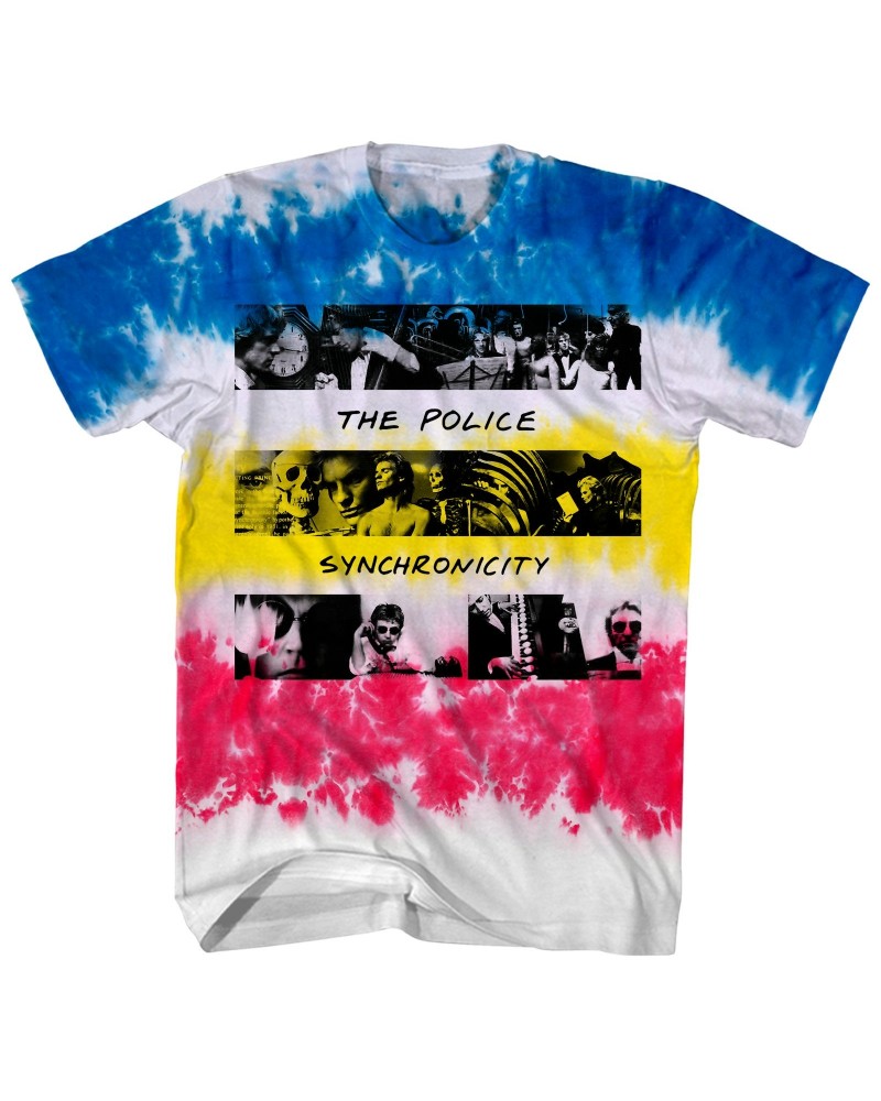 The Police T-Shirt | Synchronicity Album Art Tie Dye Shirt $4.04 Shirts