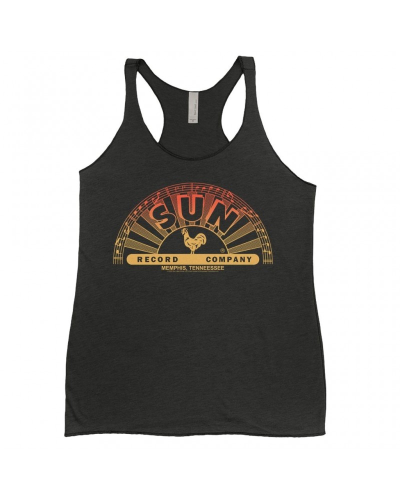 Sun Records Ladies' Tank Top | Red Ombre Logo Shirt $9.55 Shirts