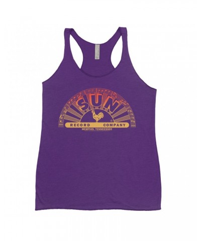 Sun Records Ladies' Tank Top | Red Ombre Logo Shirt $9.55 Shirts