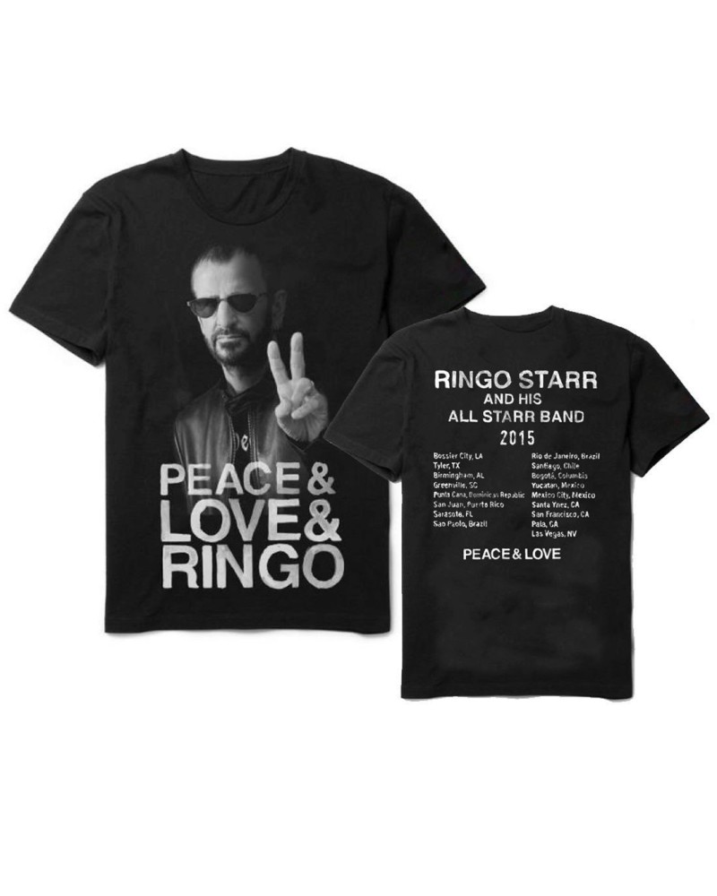 Ringo Starr PLR Photo Black Tour T-Shirt $12.60 Shirts