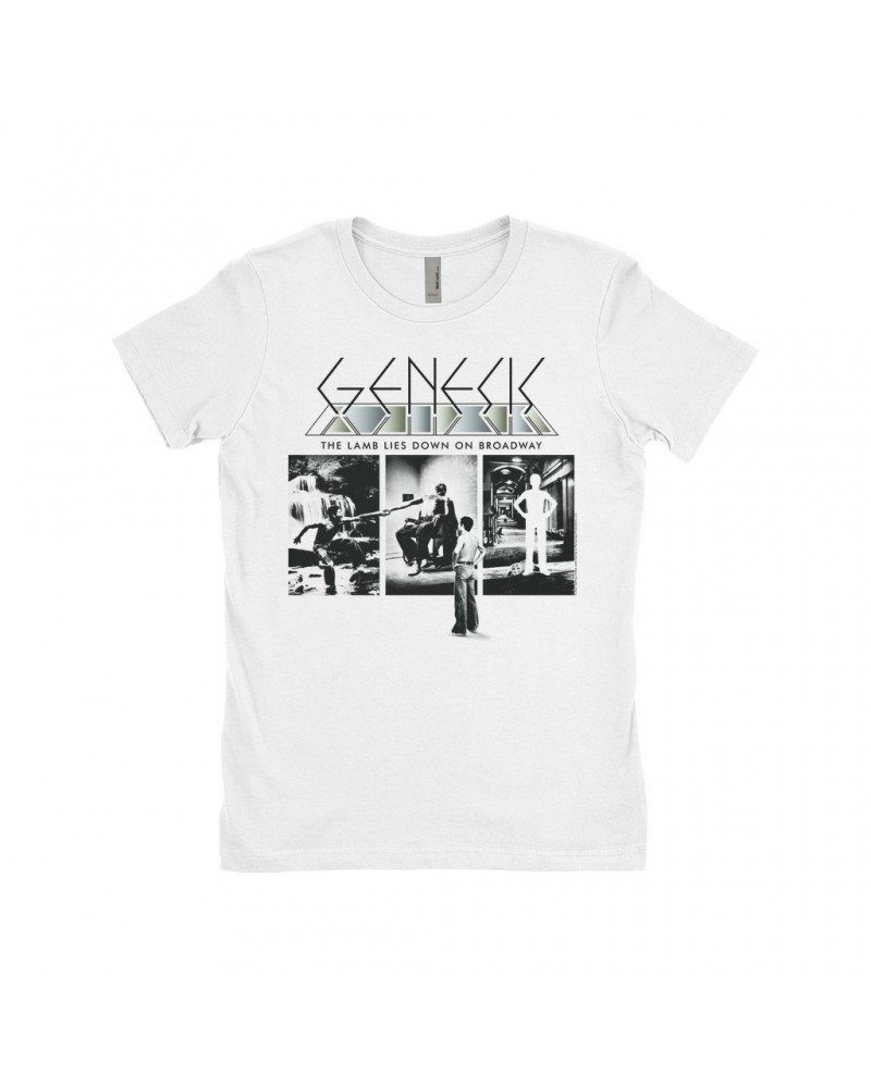 Genesis Ladies' Boyfriend T-Shirt | The Lamb Lies Down On Broadway Poster Shirt $12.48 Shirts