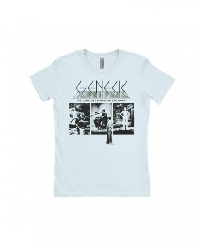 Genesis Ladies' Boyfriend T-Shirt | The Lamb Lies Down On Broadway Poster Shirt $12.48 Shirts