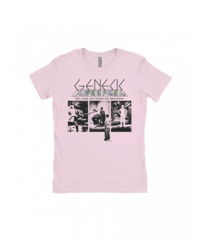 Genesis Ladies' Boyfriend T-Shirt | The Lamb Lies Down On Broadway Poster Shirt $12.48 Shirts