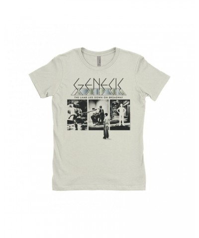 Genesis Ladies' Boyfriend T-Shirt | The Lamb Lies Down On Broadway Poster Shirt $12.48 Shirts