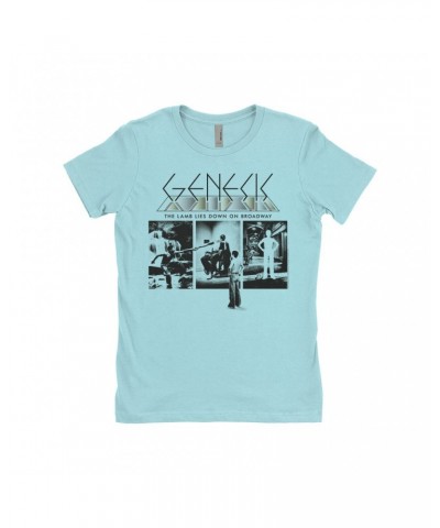 Genesis Ladies' Boyfriend T-Shirt | The Lamb Lies Down On Broadway Poster Shirt $12.48 Shirts