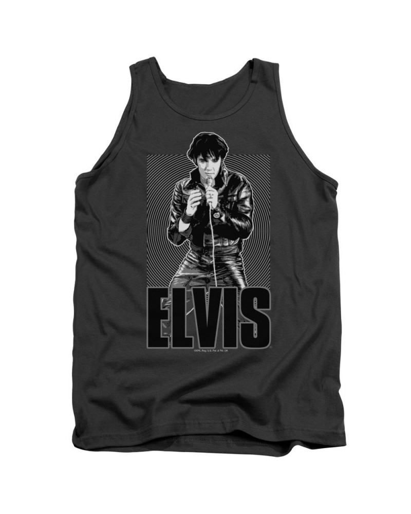 Elvis Presley Tank Top | LEATHER Sleeveless Shirt $6.84 Shirts